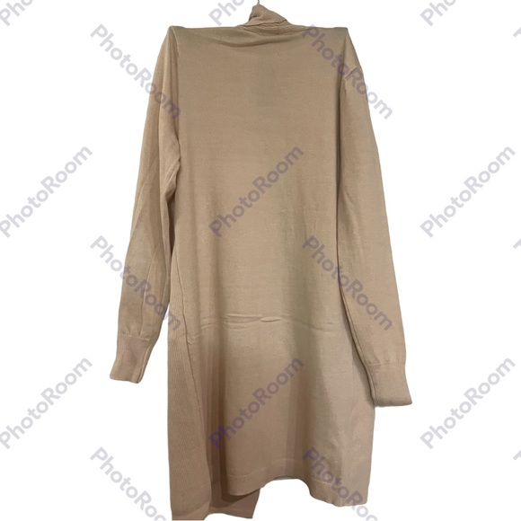 Esperanza Apricot Blush Cardigan Pockets Long Sleeves Cardigan - Picture 3 of 10